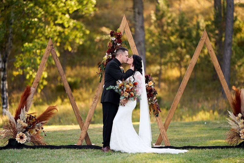 Whitney + Devon wedding — bride + groom