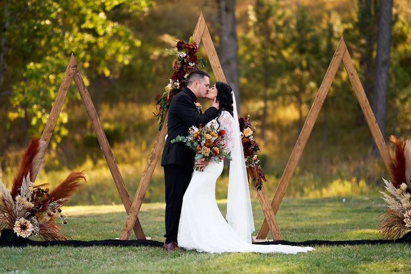 Whitney + Devon wedding — bride + groom