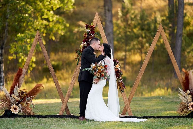 Whitney + Devon wedding — bride + groom