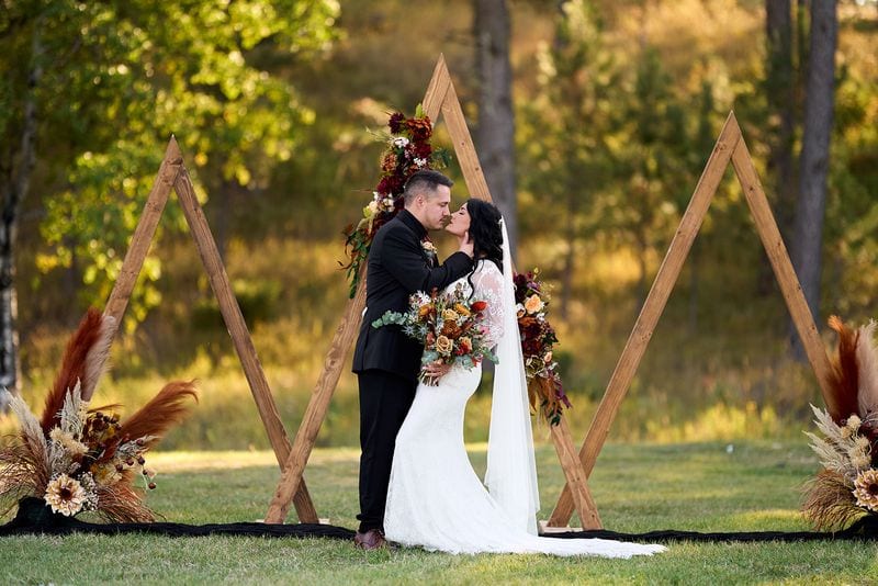 Whitney + Devon wedding — bride + groom
