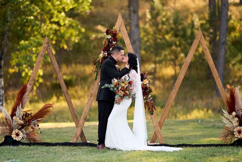 Whitney + Devon wedding — bride + groom