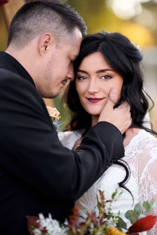 Whitney + Devon wedding — bride + groom