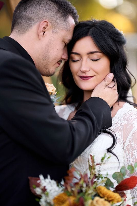 Whitney + Devon wedding — bride + groom