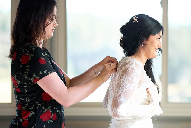 Whitney + Devon wedding — getting ready