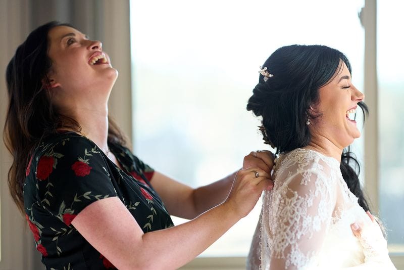 Whitney + Devon wedding — getting ready