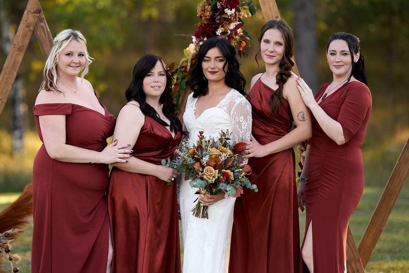 Whitney + Devon wedding — wedding party
