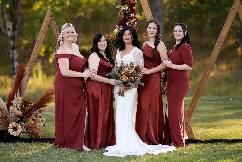 Whitney + Devon wedding — wedding party