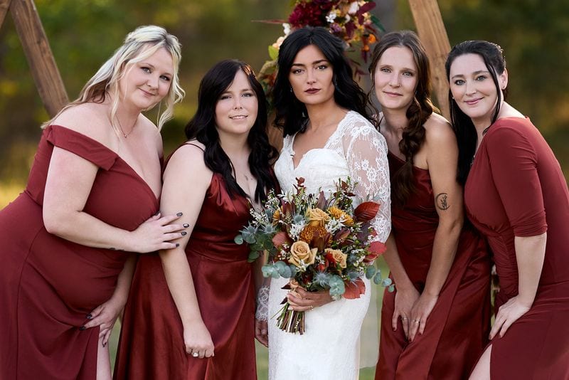 Whitney + Devon wedding — wedding party