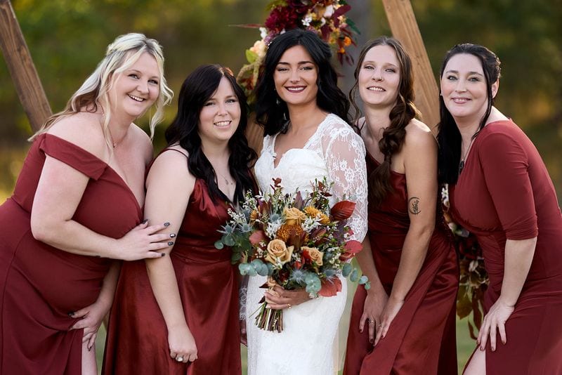 Whitney + Devon wedding — wedding party