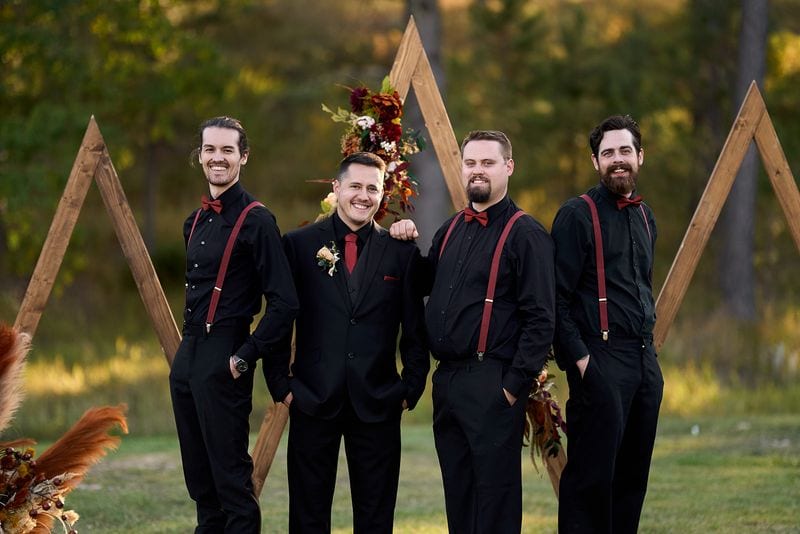 Whitney + Devon wedding — wedding party