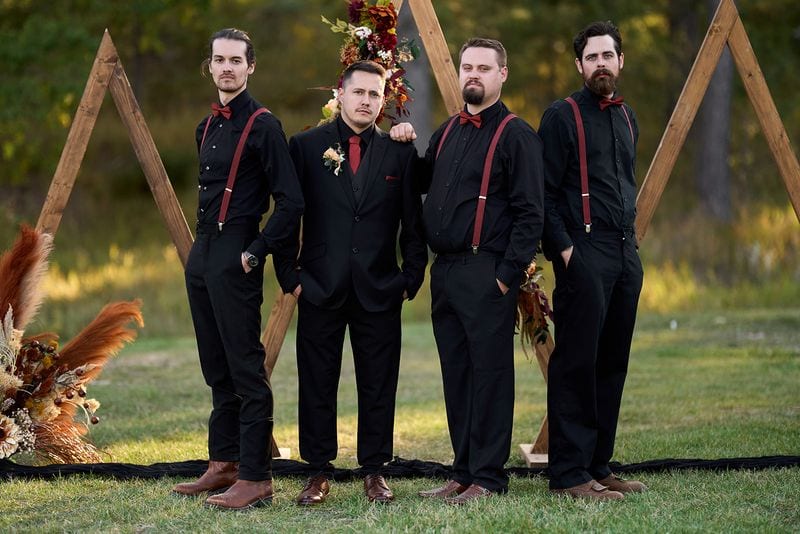 Whitney + Devon wedding — wedding party