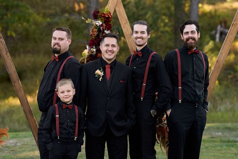 Whitney + Devon wedding — wedding party