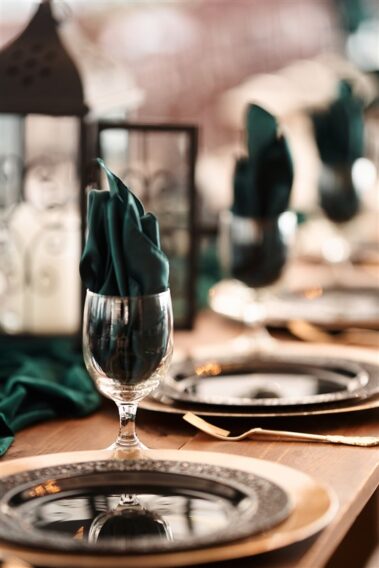 table setting, photographed for Complete Weddings & Events, black hills receptions wedding, photographer near me, black hills wedding, fall wedding