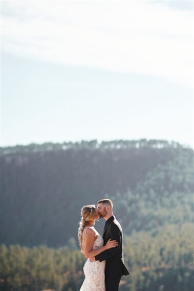 bride and groom photos falling rock, photographed for Complete Weddings & Events, black hills receptions wedding, photographer near me, black hills wedding, fall wedding