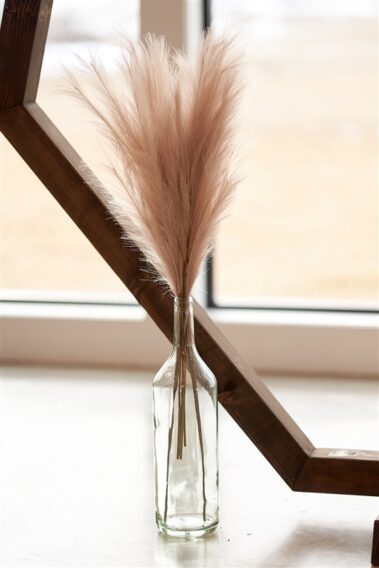 pampas grass, photographed for Complete Weddings & Events, black hills barn wedding, barn at aspen acres wedding, spearfish wedding