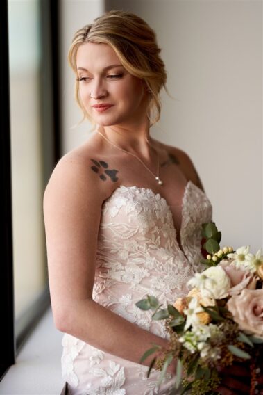 bridal portrait, photographed for Complete Weddings & Events, black hills barn wedding, barn at aspen acres wedding, spearfish wedding