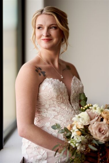 bridal portrait, photographed for Complete Weddings & Events, black hills barn wedding, barn at aspen acres wedding, spearfish wedding