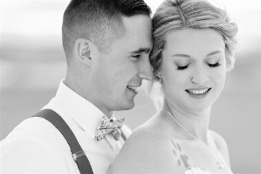 bride and groom portrait, winter wedding, photographed for Complete Weddings & Events, black hills barn wedding, barn at aspen acres wedding, spearfish wedding