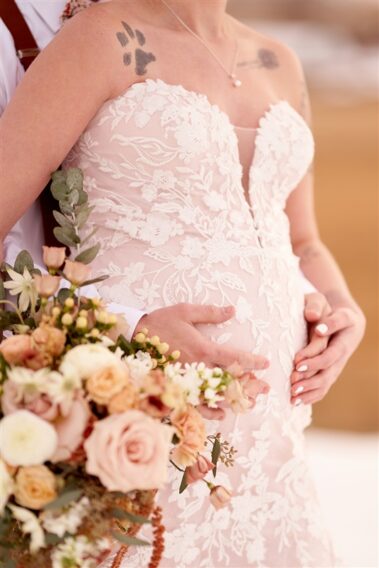 bride and groom portrait, winter wedding, photographed for Complete Weddings & Events, black hills barn wedding, barn at aspen acres wedding, spearfish wedding
