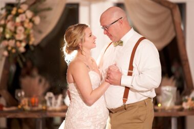 father daughter dance, winter wedding, photographed for Complete Weddings & Events, black hills barn wedding, barn at aspen acres wedding, spearfish wedding