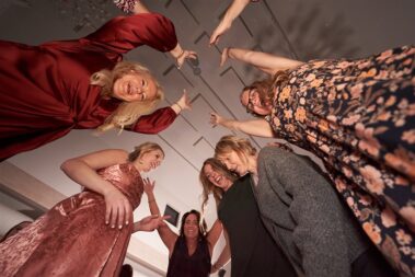 wedding guests dancing, winter wedding, photographed for Complete Weddings & Events, black hills barn wedding, barn at aspen acres wedding, spearfish wedding