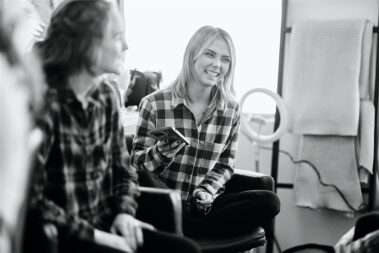 getting ready girls barn at aspen acres wedding black hills barn