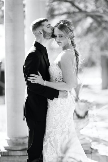 bride and groom at black hills receptions wedding