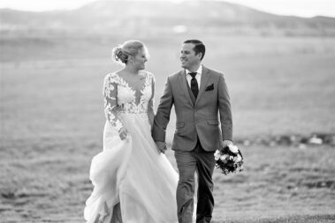 bride and groom wedding portraits at barn at aspen acres wedding black hills barn
