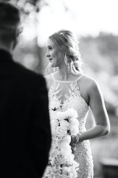 bride during ceremony at black hills receptions wedding