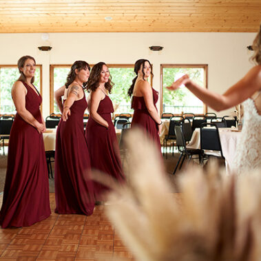 bridesmaids first look