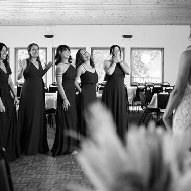 bridesmaids first look